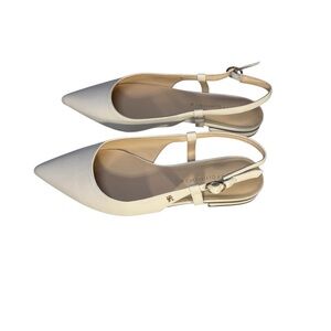 Tommy Hilfiger Size 7.5 Vamina Slingback Flats Ballet Ivory Used